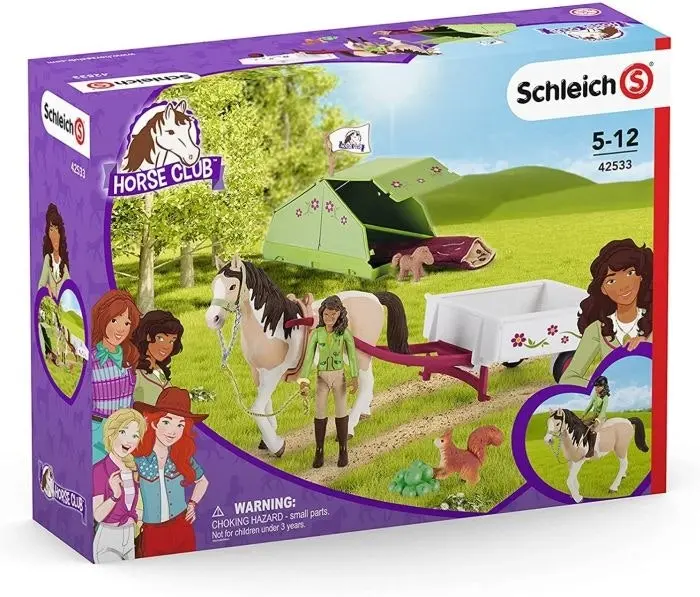 Schleich - Horse Club Sarahs Camping Adventure  Animal Playset