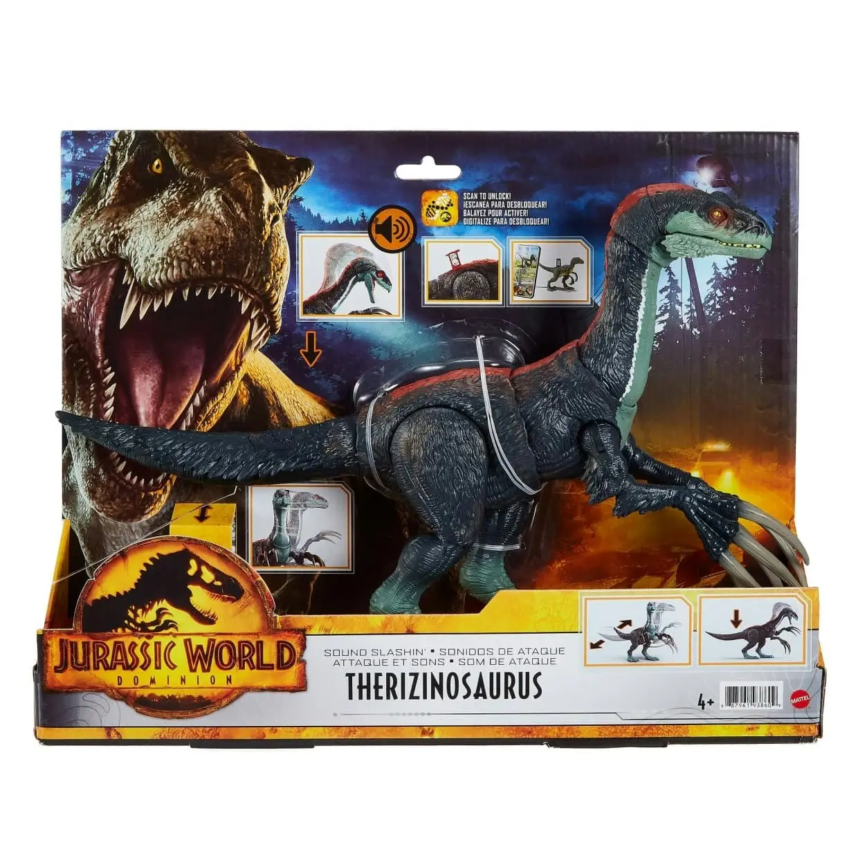 Jurassic World Dominion Dinosaur Figure Sound Slashin Therizinosaurus