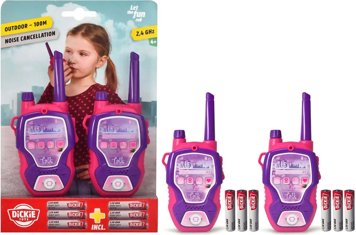 Dickie Toys - Walkie Talkie Fun Drivez Pink