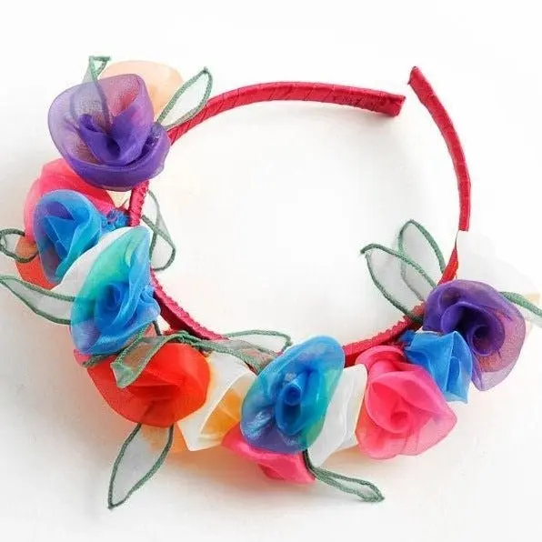 Fairy Girls - Costume Fairylicious Headband Rainbow