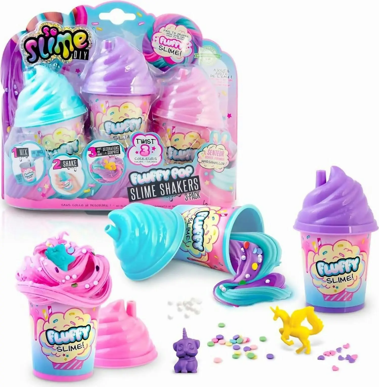 So Slime Diy - Fluffy Pop Shaker 3pk