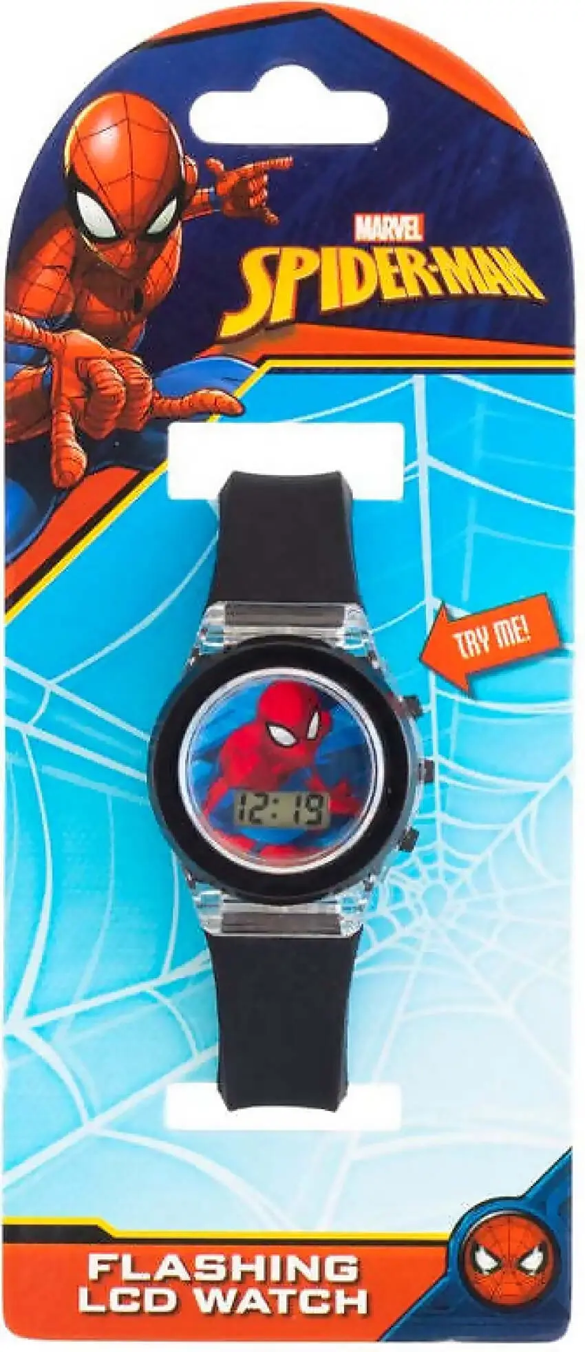 Digital Lcd Light Up Watch - Spiderman - You Monkey