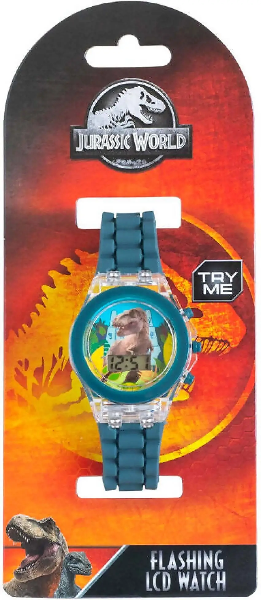 Digital Lcd Light Up Watch - Jurassic World