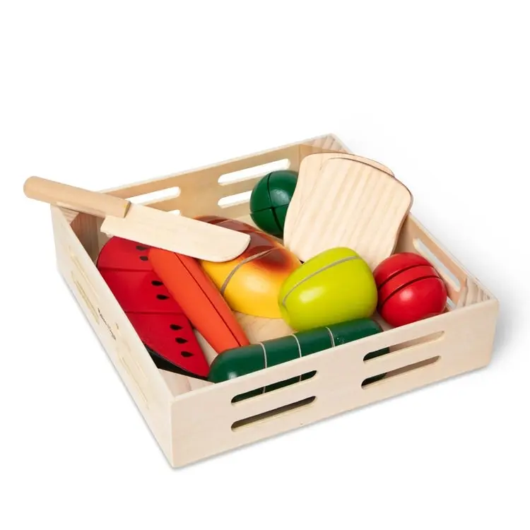 Melissa & Doug - Cutting Food - Wooden Play Food