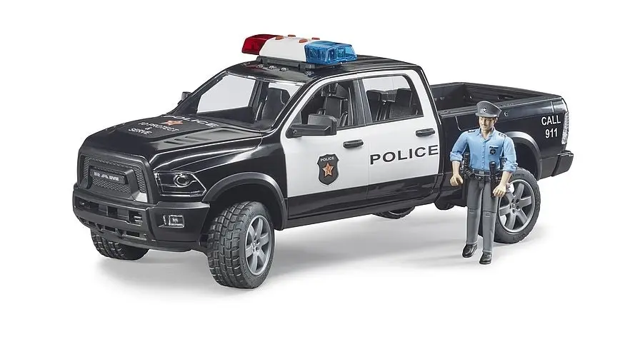 Bruder - Ram 2500 Police Pick-up Truck With Police Officer - Bruder Emergency