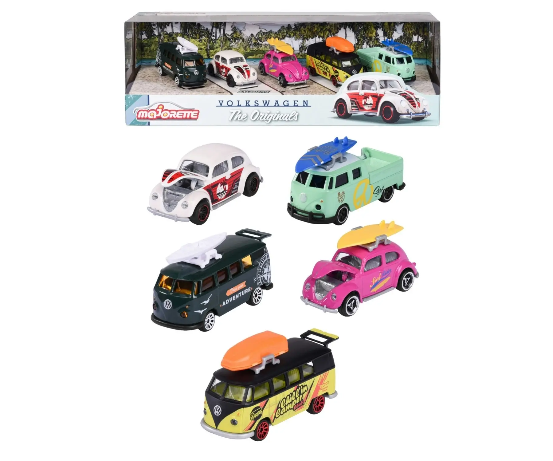 Majorette - Vw The Originals 5 Pieces Pack