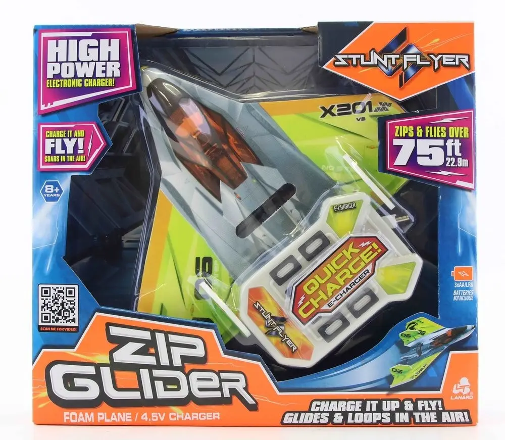 Stunt Flyer Zip Glider Foam Plane