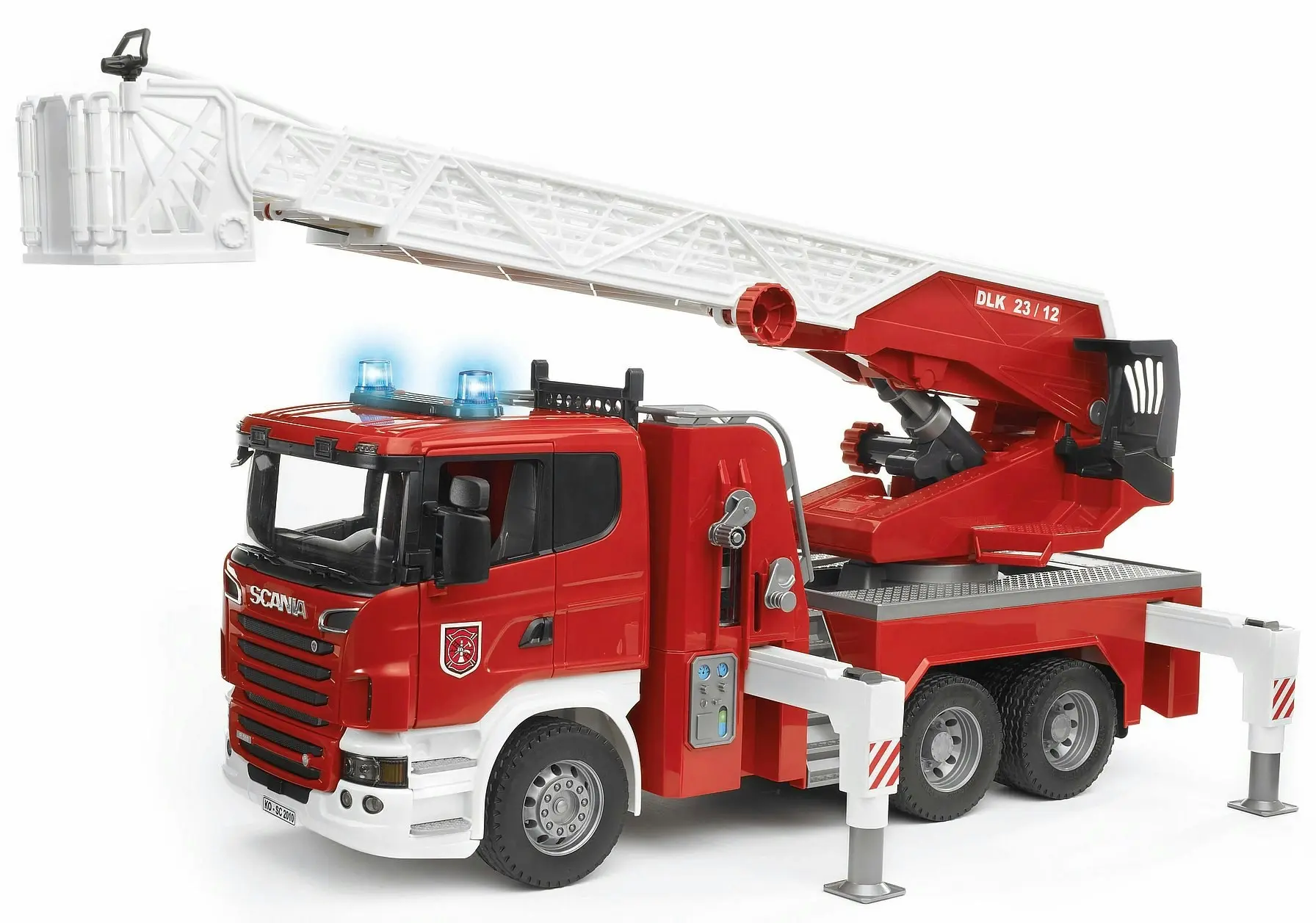 Bruder - 1/16 Scania R-series Fire Engine With Slewing Ladder And Water Pump