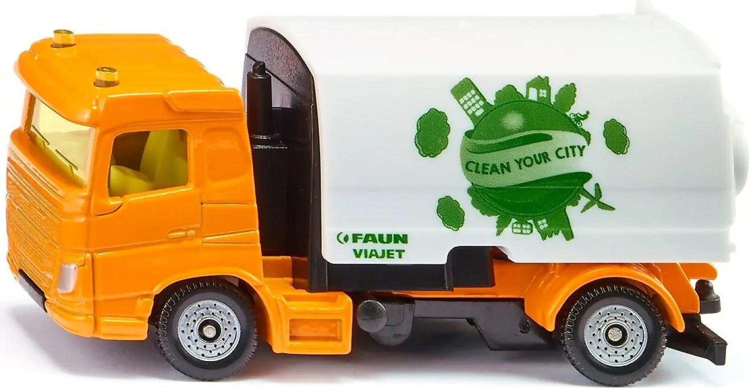 Siku - Street Sweeper Diecast Model - High-Quality 1:50 Scale - Durable and Detailed - No. 1104