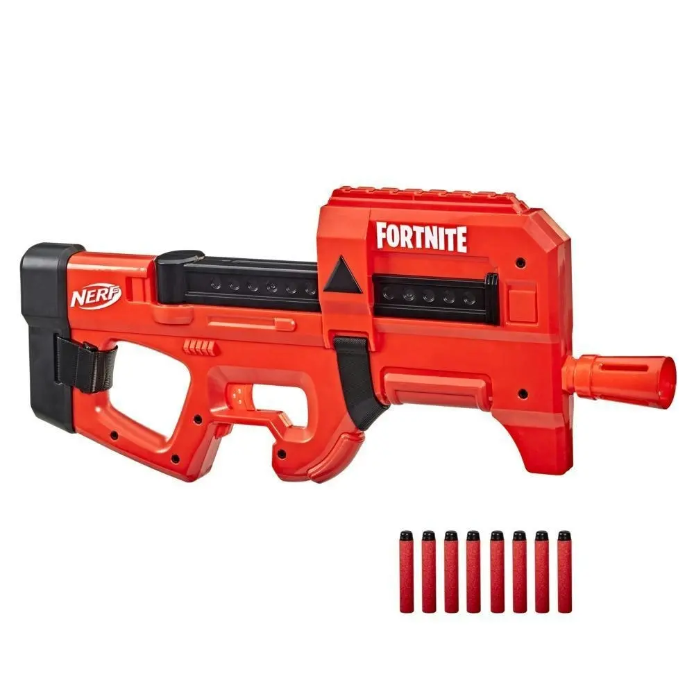 Nerf Fortnite Compact Smg Motorized Dart Blaster Ultra Red Wrap 8-dart Internal Clip Includes 8 Nerf Elite Foam Darts Hasbro