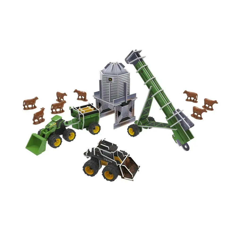 John Deere - Tomy Monster Treads Eco-snap Medium Playset