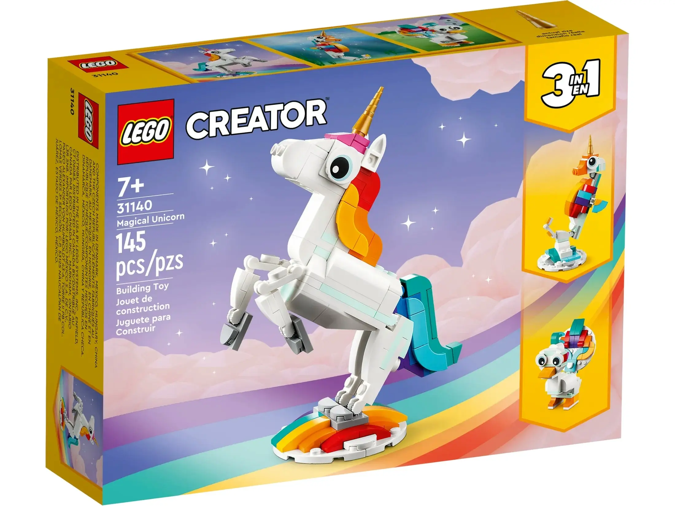 LEGO 31140 Magical Unicorn - Creator 3in1