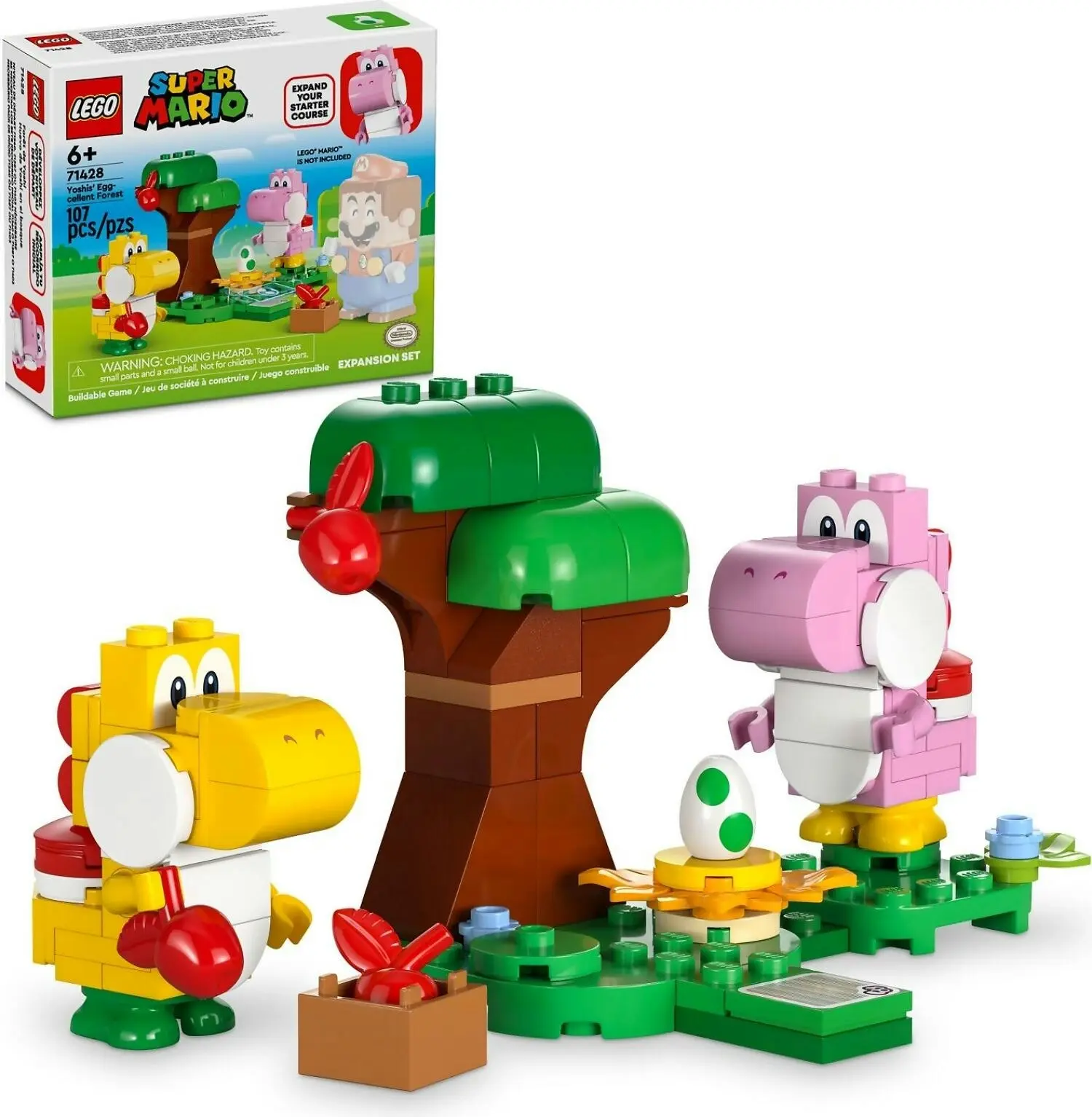 LEGO 71428 Yoshis' Egg-cellent Forest Expansion Set - Super Mario