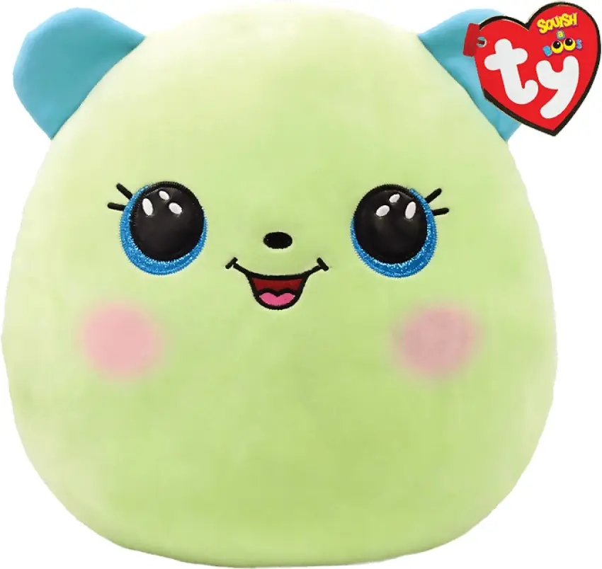 Ty - Squish-a-boos - Clover - Green Bear Large 36cm (14'') - Squishy Beanies