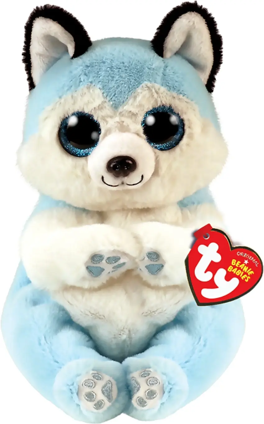 Ty - Beanie Bellies - Thunder Blue Husky Small 20cm