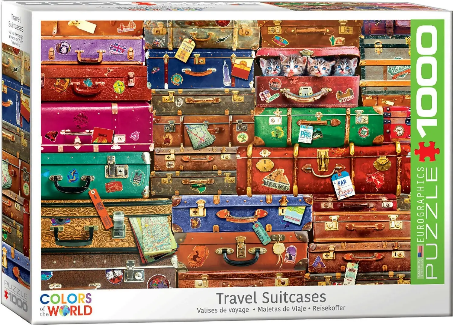 Eurographics - Travel Suitcases - Jigsaw Puzzle 1000 Pieces