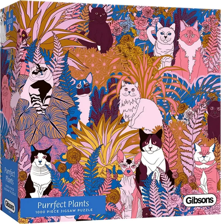 Gibsons - Purrfect Plants - Jigsaw Puzzle 1000 Pieces