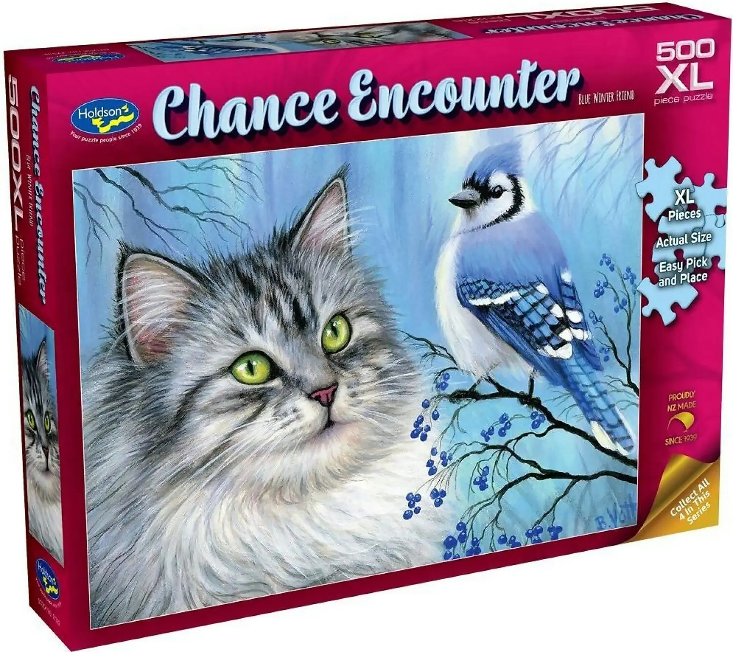 Holdson - Chance Encounter Blue Winter Friend Jigsaw Puzzle 1000 Pieces