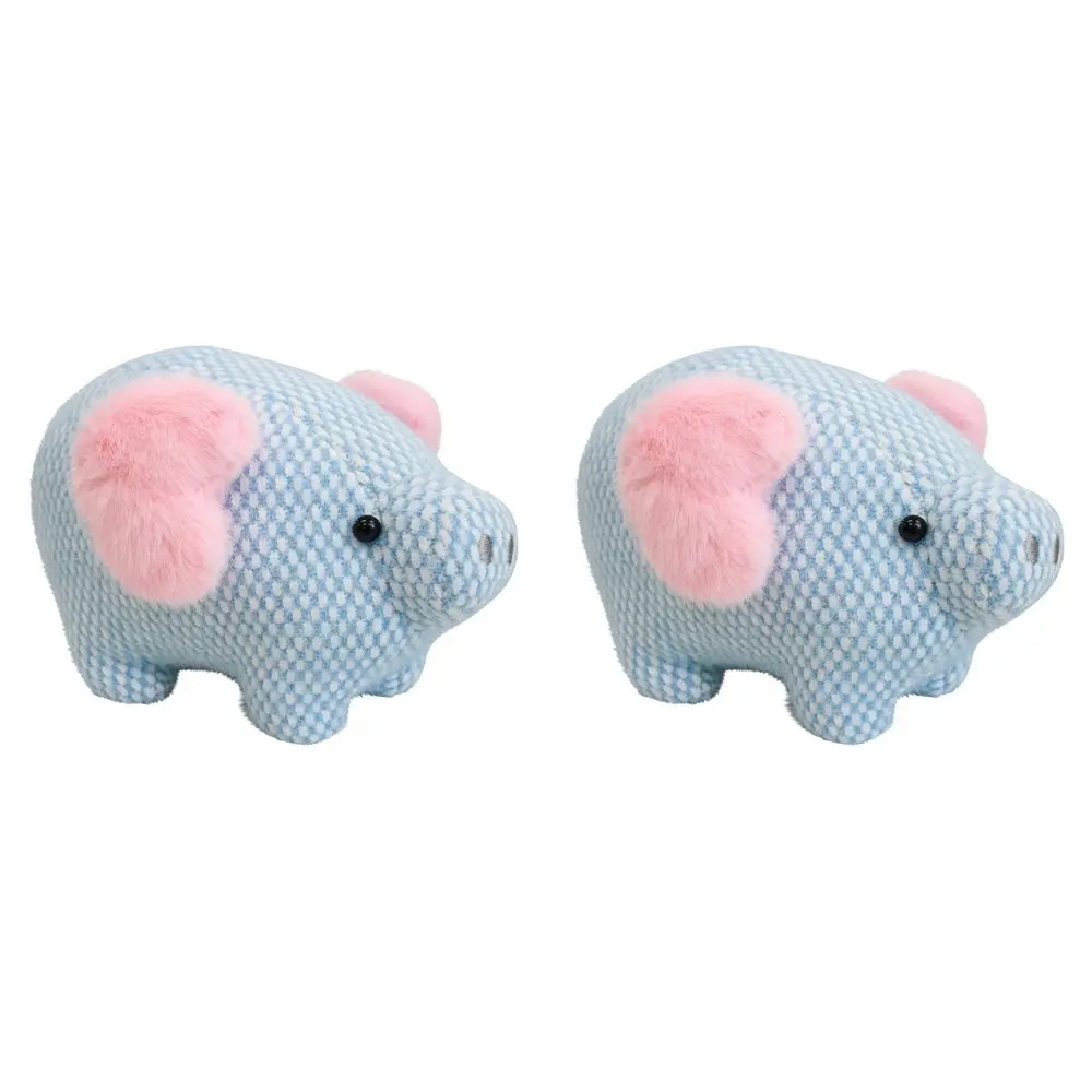 2x Pattie Pig 24cm Plush Toy Kids/Children/Toddler Play Soft Stuffed Animal Blue