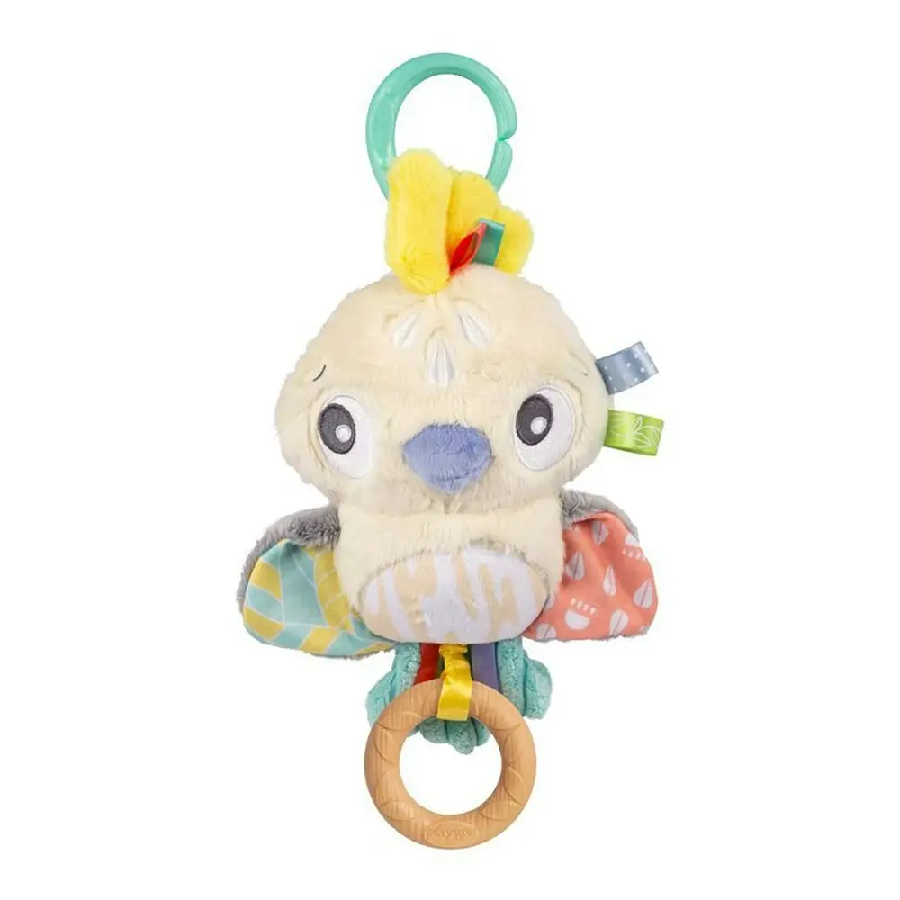 Playgro Fauna Friends Pullstring Cockatoo Animal Baby Sensory Fun Toy 0m+