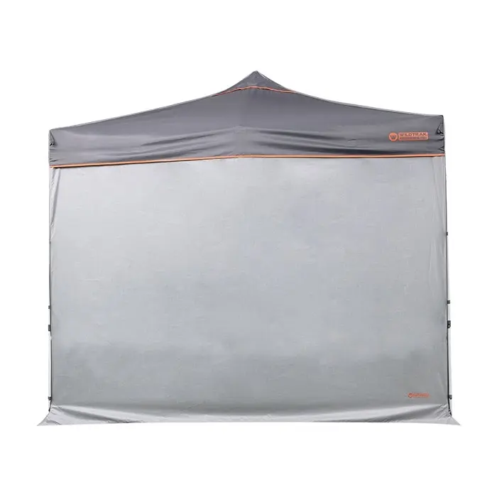 Wildtrak Solid Wall 3.0 Cover Accessory w/ Zipper For Camping 3m Gazebo Grey