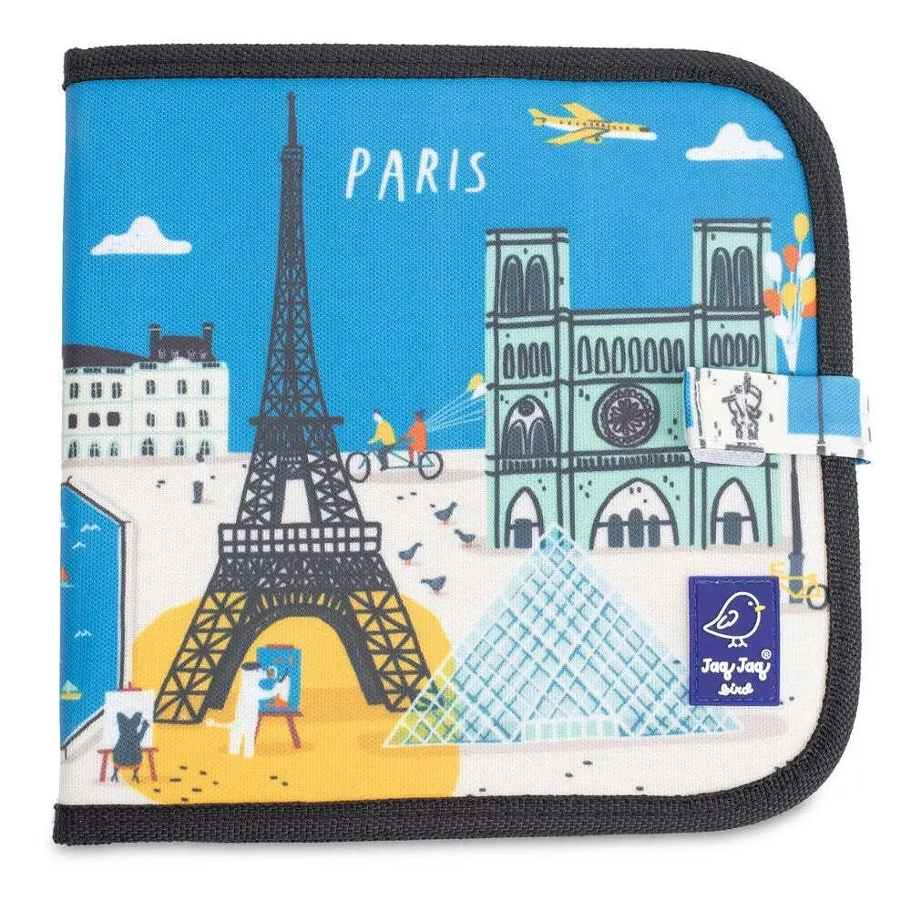 Jaq Jaq Bird Cities of Wonder Erasable Book Paris Art/Craft Kids Activity 3y+