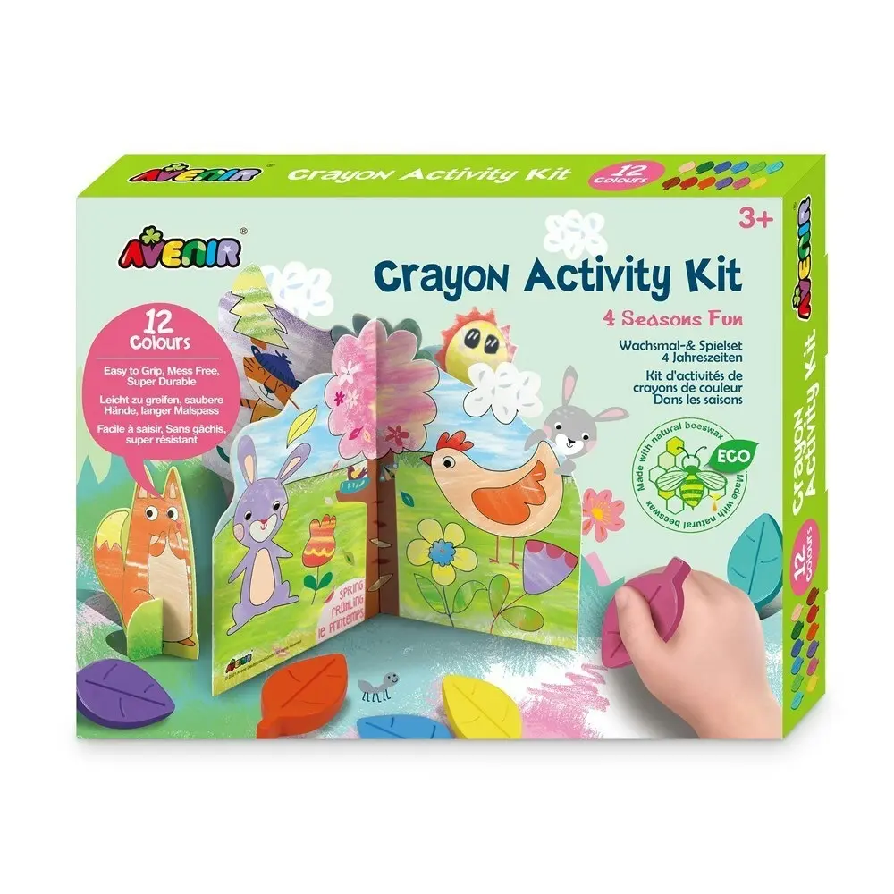 Avenir Crayon Activity Kit 4 Seasons Fun Art/Craft Kids/Children Colouring 3y+