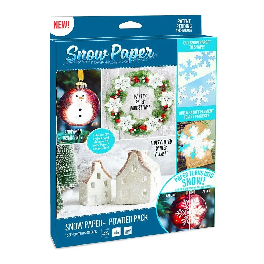 Be Amazing Toys Snow Paper & Powder Plus Pack Kids/Children Art Craft Kit 8y+