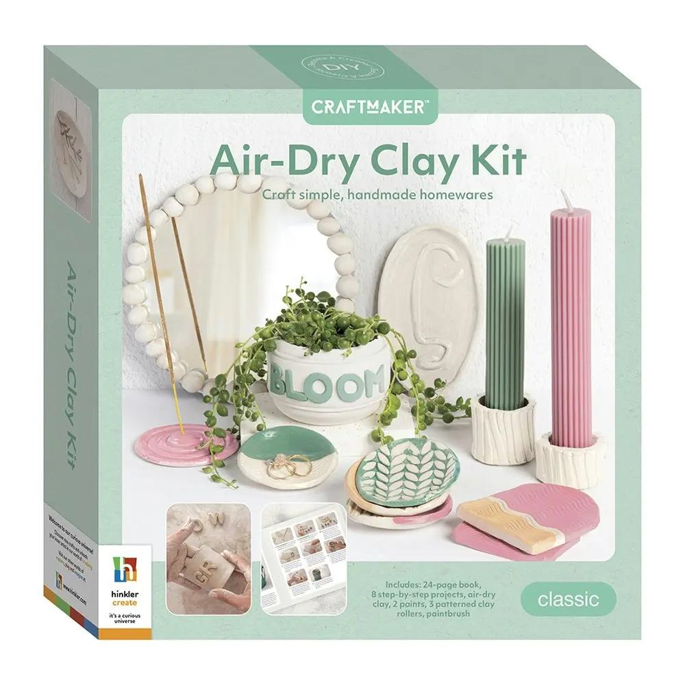 Craft Maker Air-Dry Clay Classic Art/Craft Activity Kit Pottery Project