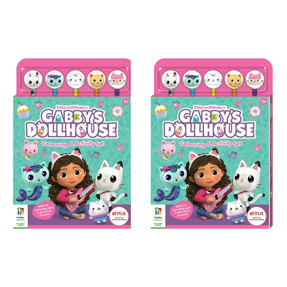 2x Kaleidoscope Gabby's Dollhouse Colouring & Activity Set Kids/Children Art 3+