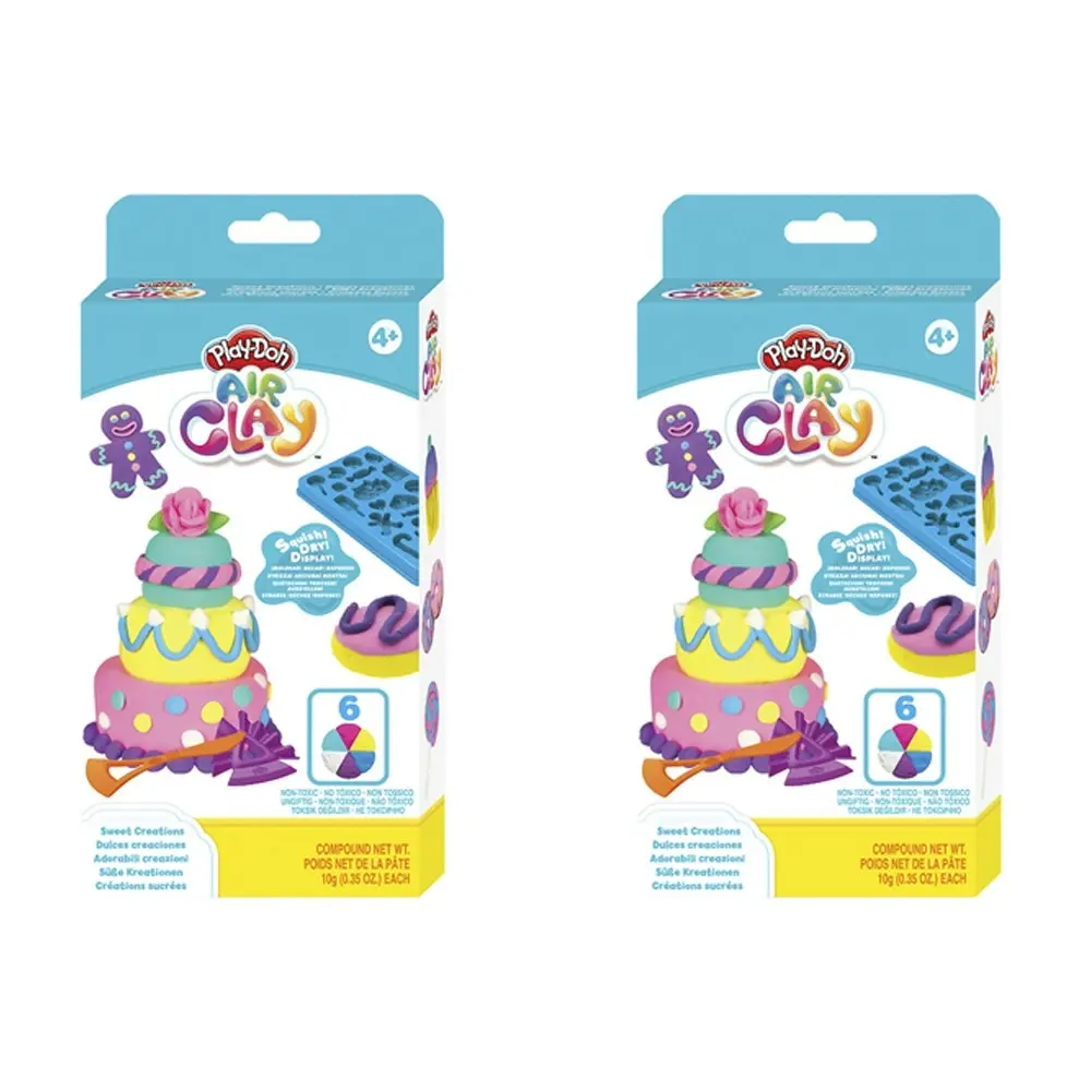 2x Play-Doh Air Clay Sweet Creations Kids/Children Art Craft Creative Toy Set 4+