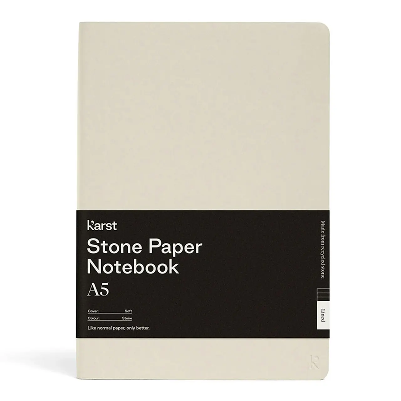 Karst Soft Cover A5 Notebook Dot Grid Paper Writing Journal 144 Pages Stone