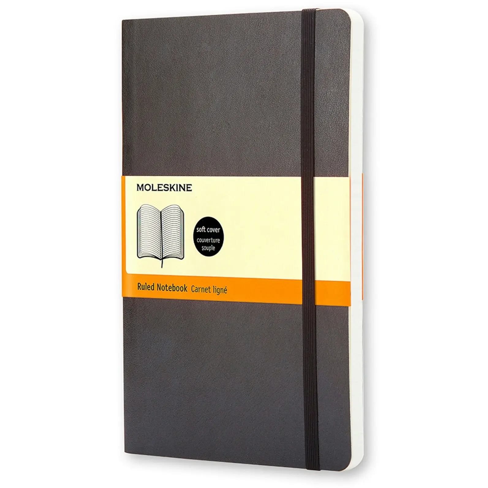 Moleskine Classic Soft Cover Ruled Notebook Office/Student Journal Planner L BLK