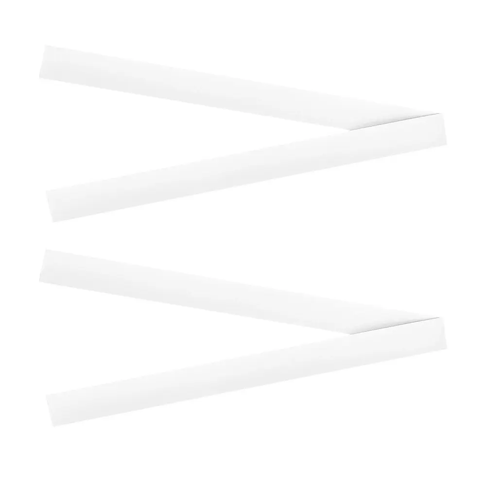 4x Quartet 2.5x30cm Reusable Dry-Erase Magnetic Strips For Whiteboard White