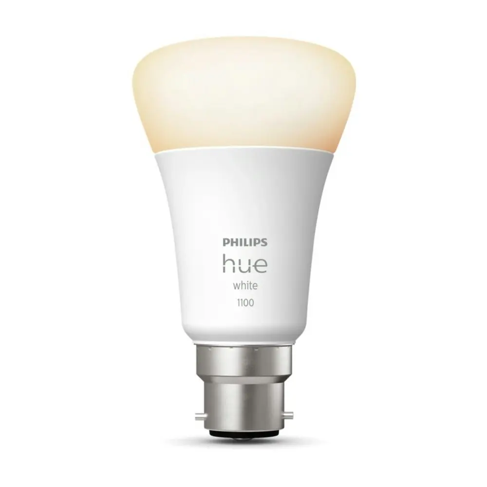 Philips Hue 9.5W LED A60 Wireless B22 Soft White Light Bulb w/Bluetooth 110mm