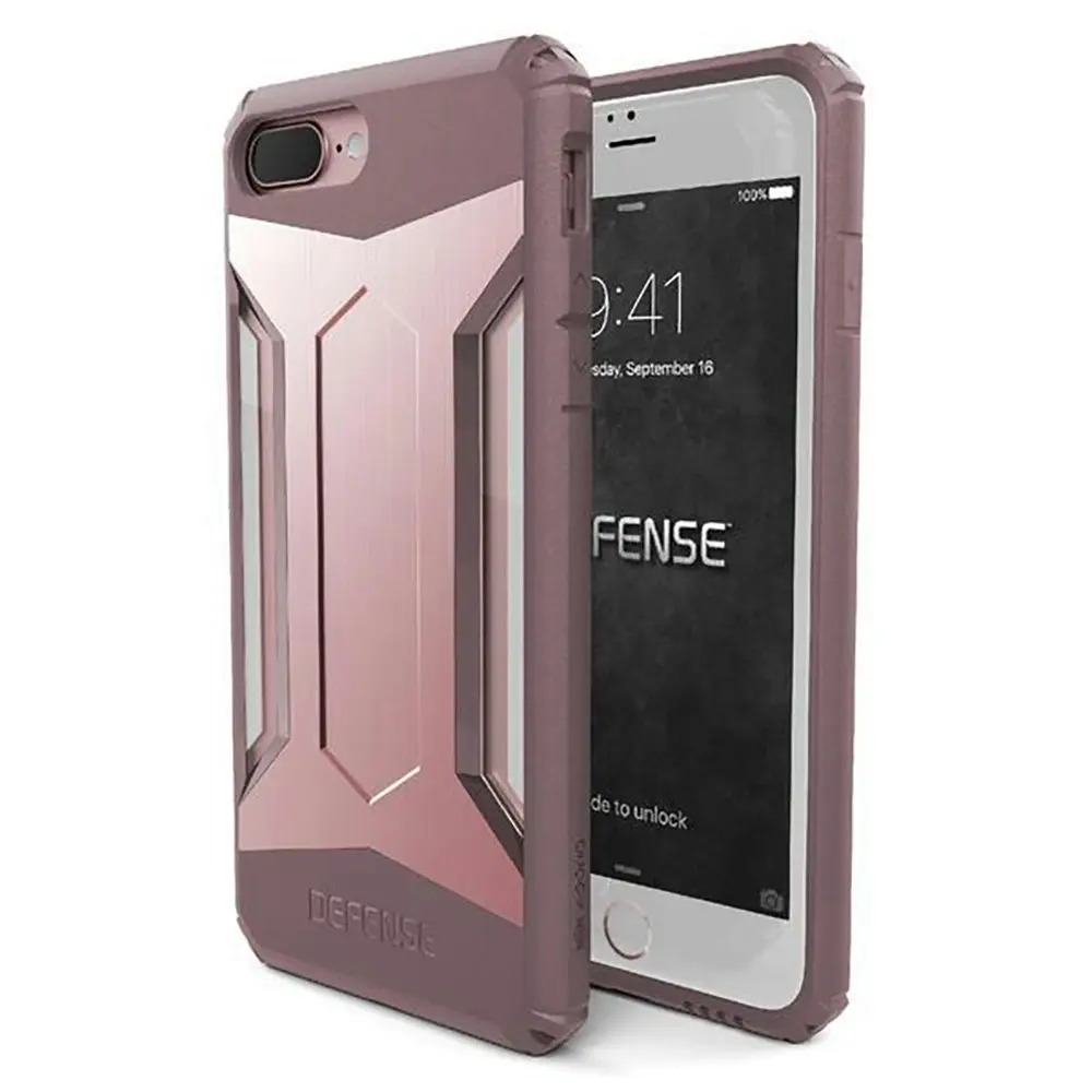 X-Doria Defense Gear Phone Protection Case Cover For Apple iPhone 7/8+ Rose Gold