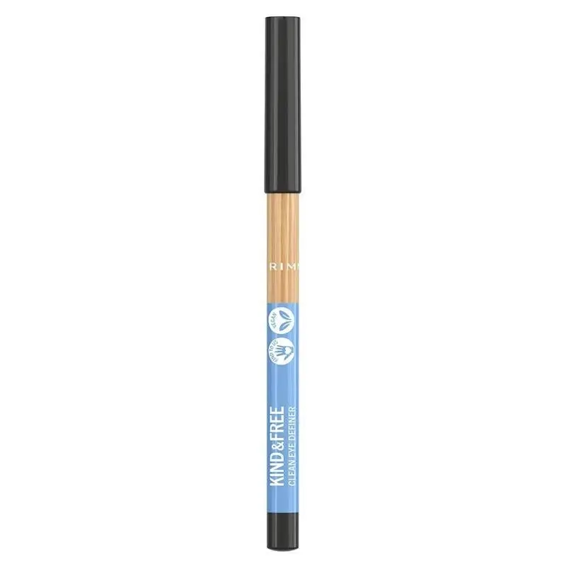 Rimmel London - *kind & Free* - Eye Pencil Clean Eye Definer - 01: Pitch