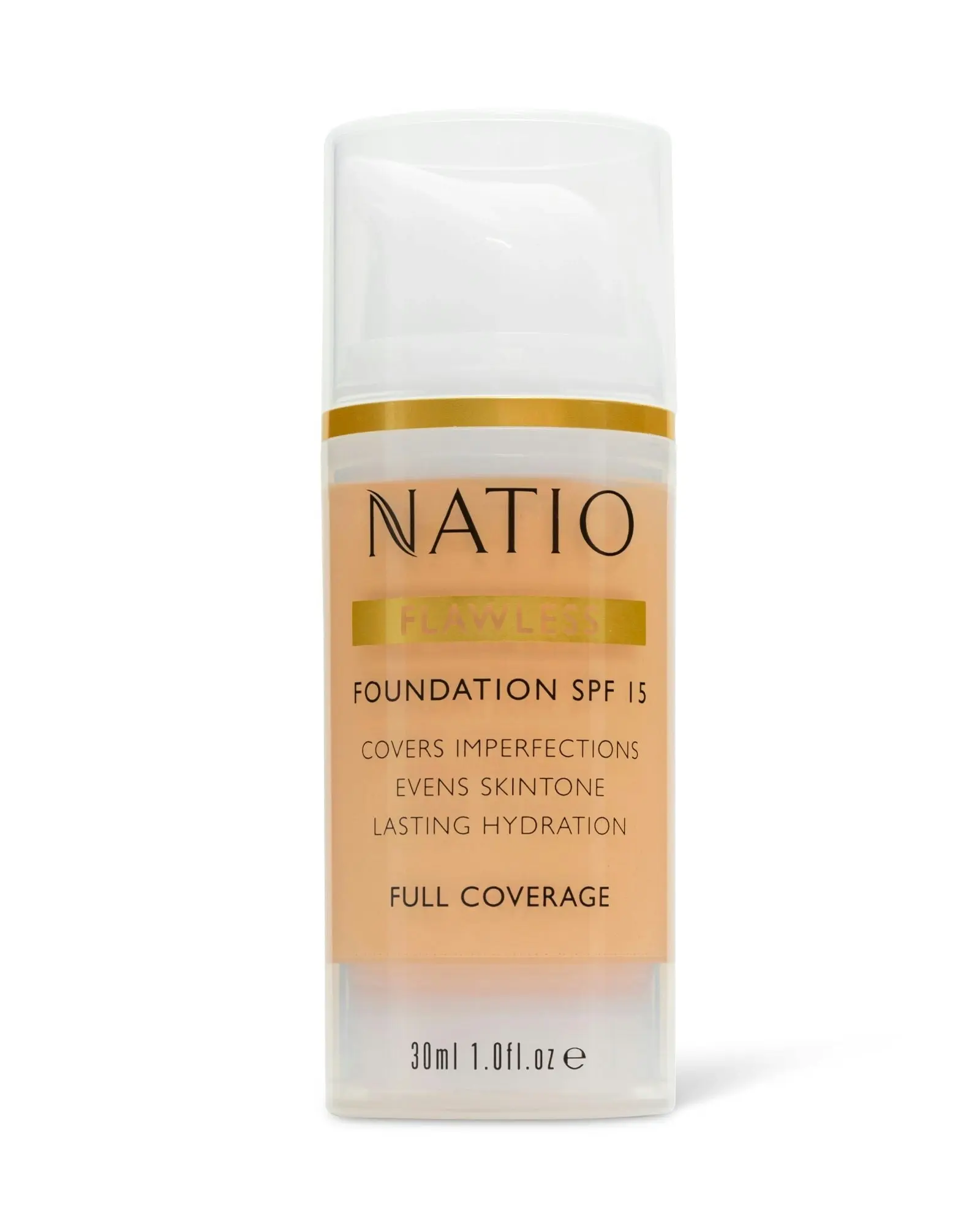 Natio Flawless Foundation Spf Light Honey