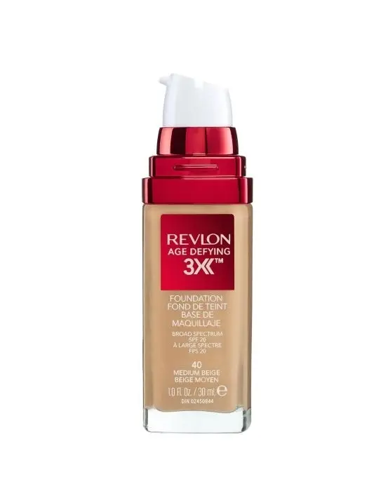 Revlon Age Defying 3x Fdn Medium Beige