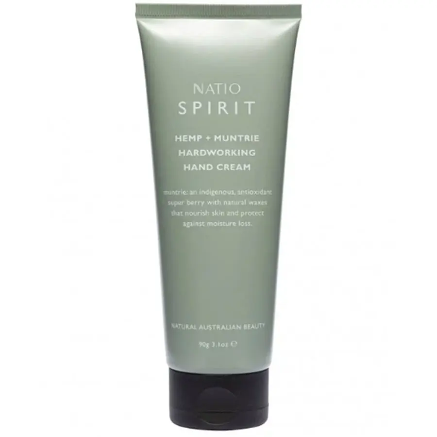 Natio Spirit Hemp & Muntrie Hardworking Hand Cream 90g