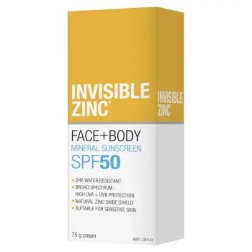 Invisible Zinc Face & Body Spf50 75g