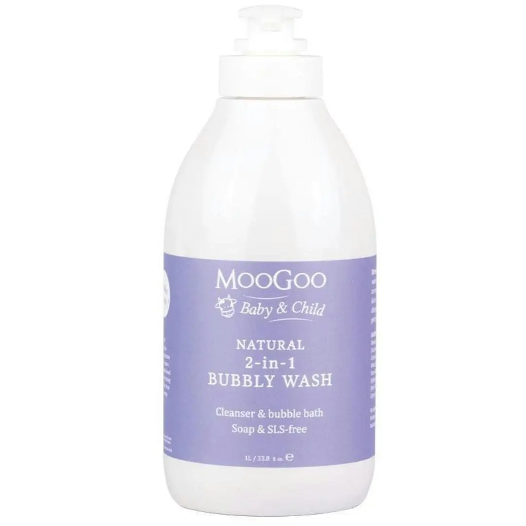 MOOGOO Baby Range - 2-in-1 Bubbly Wash 1 Litre