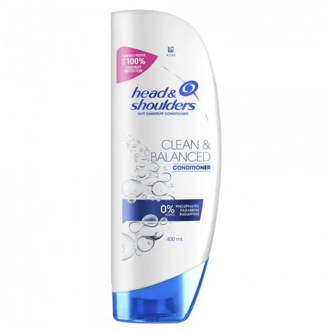 Head & Shoulders Clean & Balanced Anti Dandruff Conditioner For Clean Scalp 400 Ml