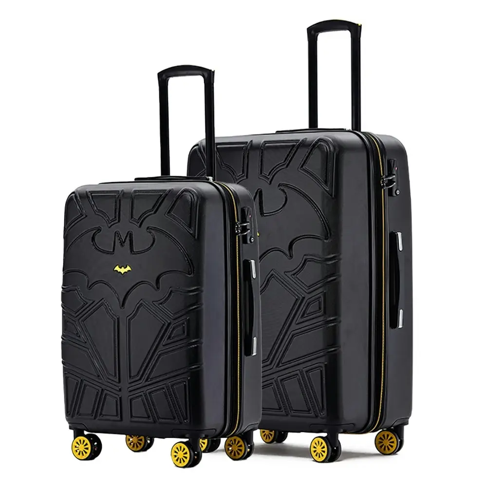 2pc Batman 24"/28" Trolley Checked Luggage Travel Suitcase Case Medium/Large