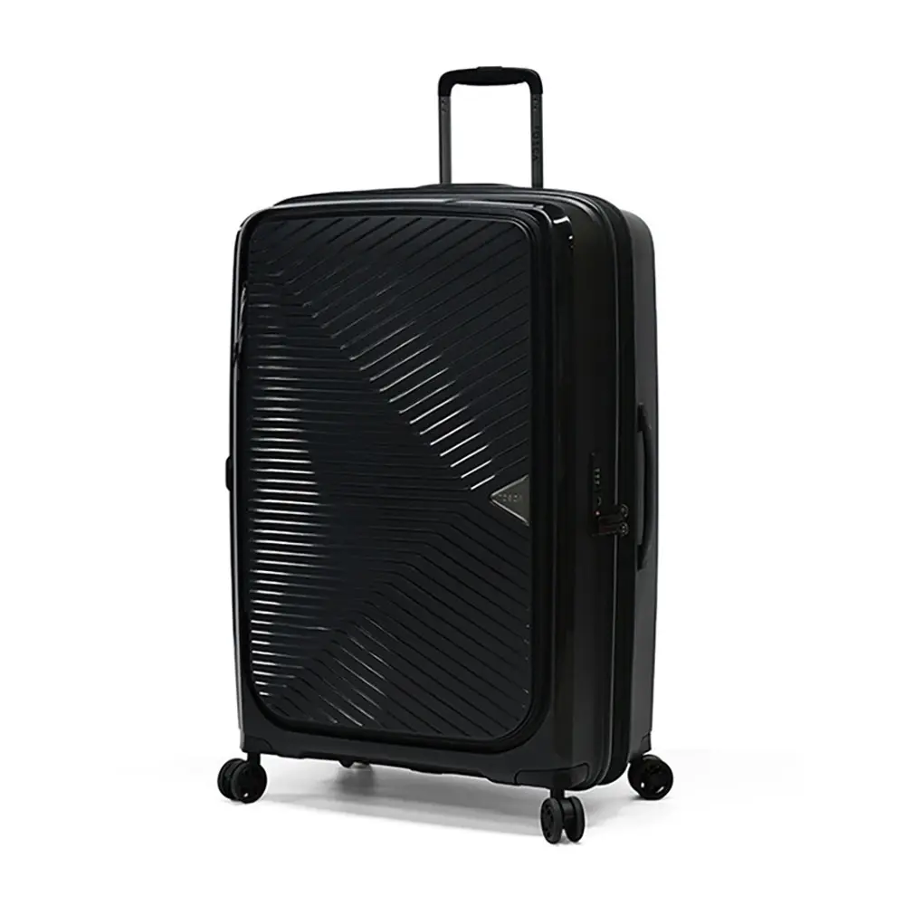 Tosca Space X 29" Trolley Checked Luggage Hard Backed Travel Suitcase - Black