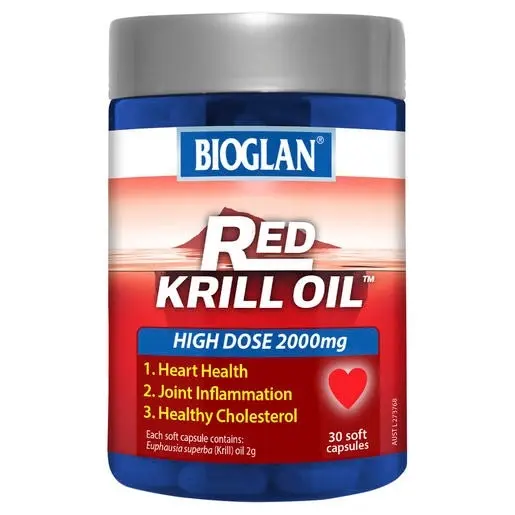 Bioglan Red Krill Oil Ultra Strength 2000mg 30 Capsules