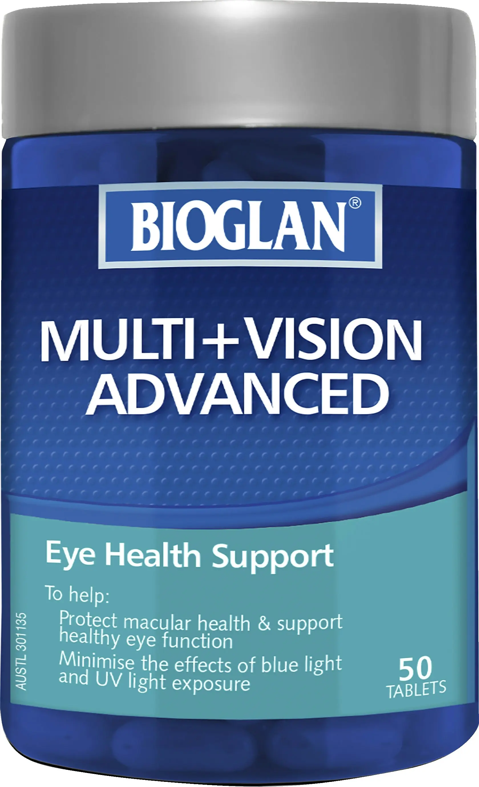 Bioglan Multivitamin + Vision Advanced 50 Tablets