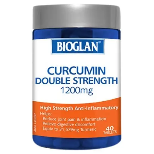 Bioglan Curcumin Double Strength 1200mg 40 Tablets