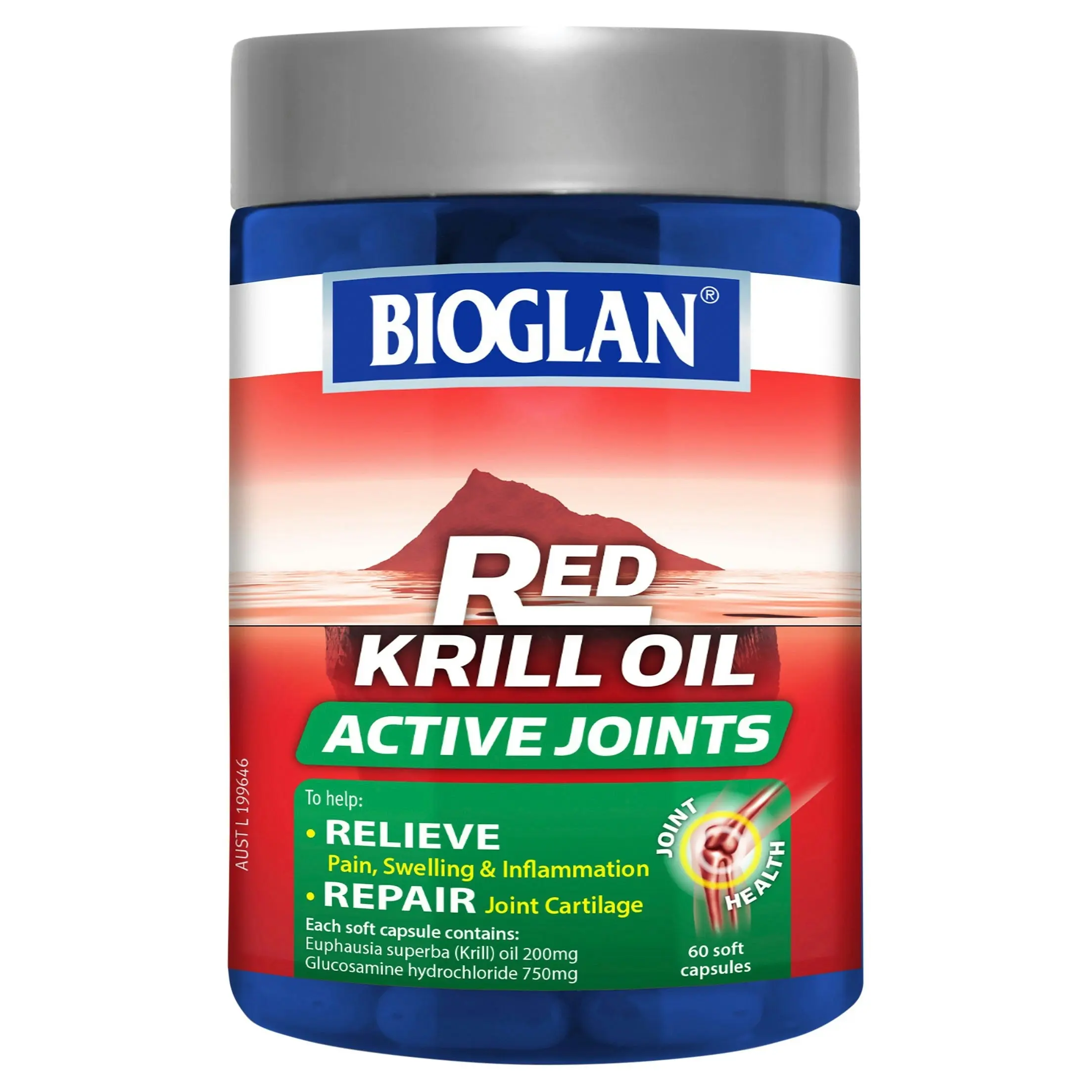 Bioglan Red Krill Oil Active Joints 60 Capsules