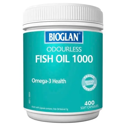 Bioglan Odourless Fish Oil 1000mg 400 Capsules